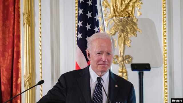 Presiden AS Joe Biden menghadiri konferensi pers di wisma tamu Akasaka, di Tokyo, Jepang, 23 Mei 2022 (Foto: Reuters)
