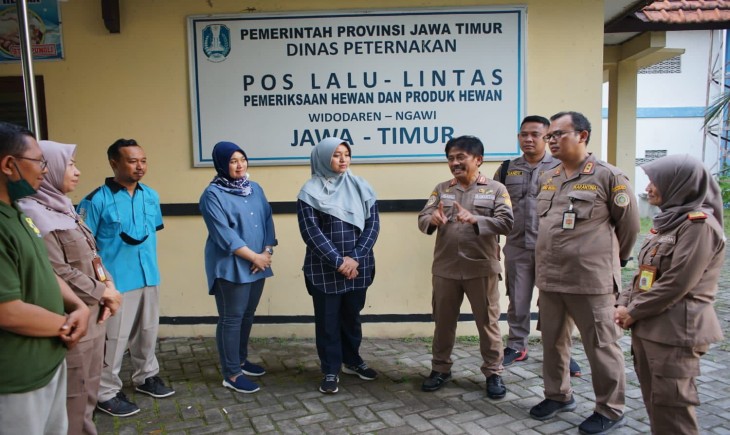 Kunjungan Pos Lalu Lintas Kesehatan Ternak di Jawa Tengah dan Jawa Timur (Foto: Kominfo Jatim)