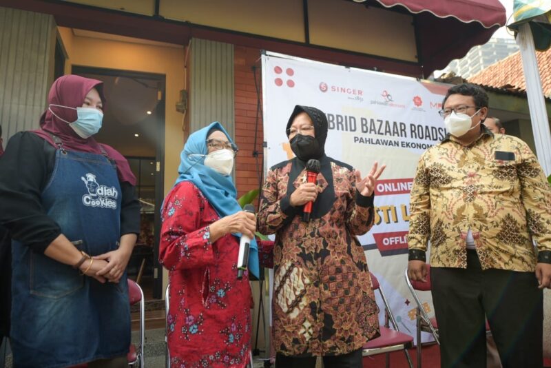 Mensos Risma Pastikan Program Pahlawan Ekonomi di Surabaya Akan Jadi Percontohan Nasional