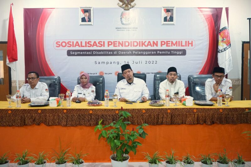 KPU Jatim Sosialisasi Pemilu 2024 ke Pemilih Disabilitas di Sampang (Foto: KPU Jatim)