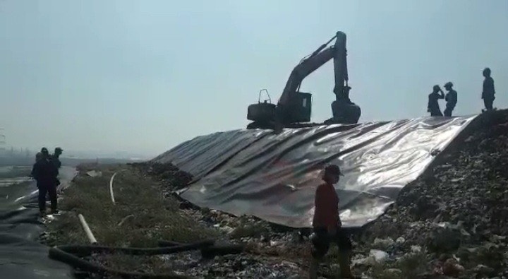 Persiapan Piala Dunia U-20, Pemkot Surabaya Pasang Geomembran di PLTSa Benowo Agar Tak Bau