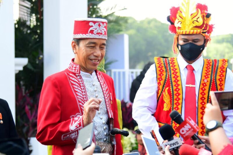 Presiden Jokowi Kenakan Baju Adat Buton pada HUT ke-77 Kemerdekaan RI (Foto: Setpres)