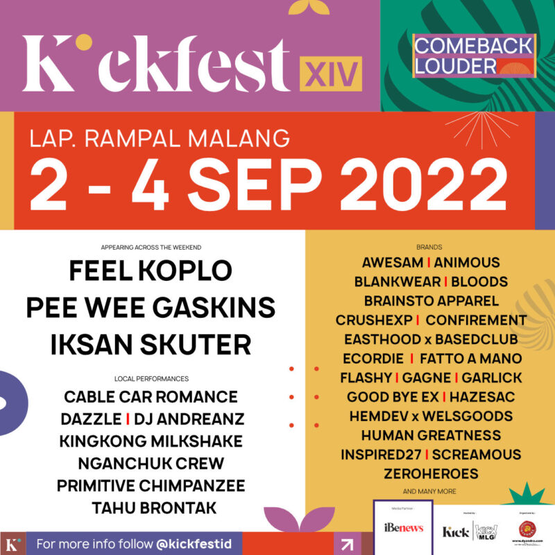 KICKFEST XIV MALANG 2022 Kembali Hadir dengan Seruan Lantang untuk Bergerak Memulihkan Perekonomian Pasca Pandemi 