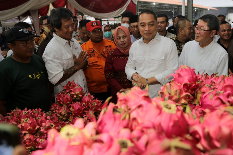 Wali Kota Surabaya Eri Cahyadi saat meresmikan Pasar Induk Surabaya Sidotopo (Foto: Diskominfo Surabaya)