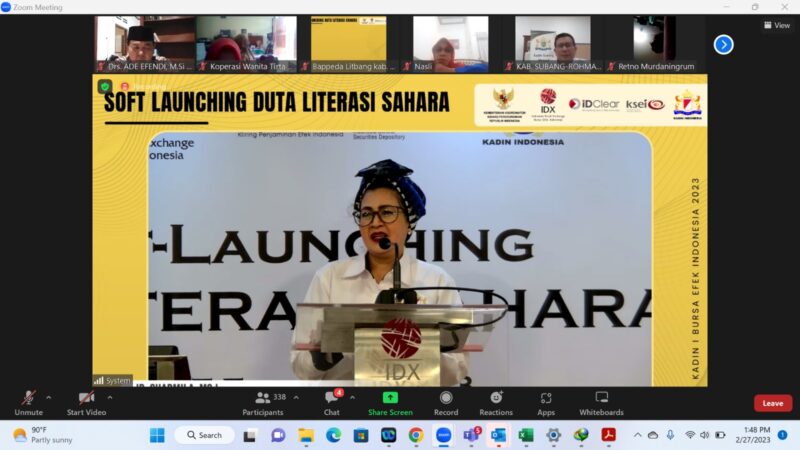 BEI dan KADIN Luncurkan Program Duta Literasi SAHARA