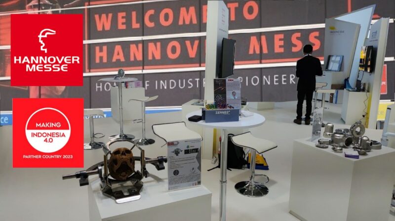 BrainRY dan BrainNAV turut dipamerkan bersamaan dengan inovasi-inovasi di sektor makanan, tekstil, hingga peralatan medis pada pameran Hannover Messe 2023 di Jerman (Foto: Humas ITS)