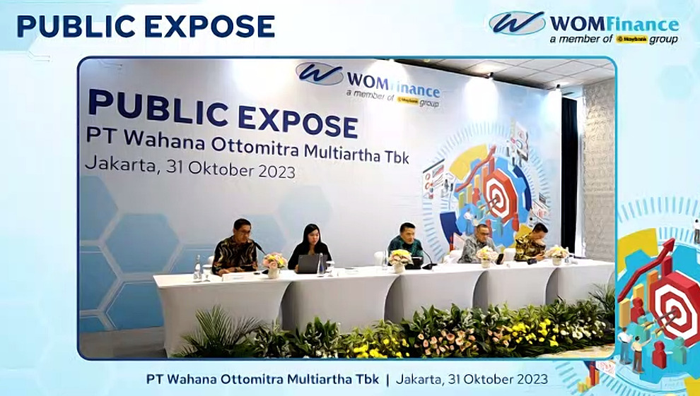 Foto. Public Expose PT.Wahana Ottomitra Multiartha TBK di Jakarta 31 Oktober 2023.